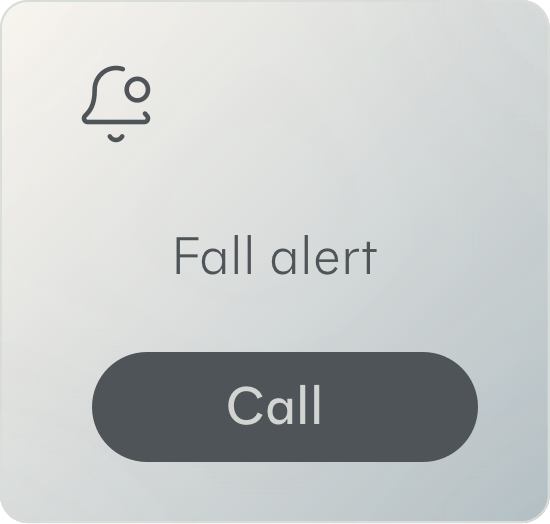 Fall alert interface